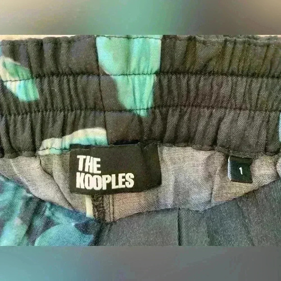 The Kooples 90’s Flower Pants. Blue/black formal. Size 1/small. - Picture 12 of 12